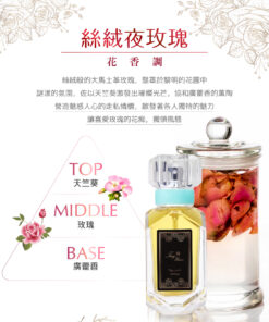 ～絲絨夜玫瑰 Velvet Night Rose ～ 花香調 Floral Note 容量： Volume 30ml